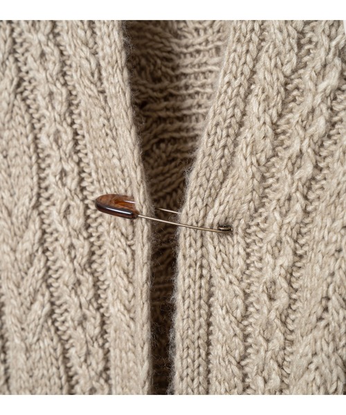 bedsidedrama(ベットサイドドラマ)の「BEDSIDEDRAMA/ベッドサイドドラマ/Knit Throw Coadigan(カーディガン/ボレロ・レディース・ブラック/ベージュ・1)」の21枚目の写真