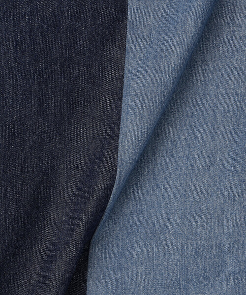 COMME CA ISM(コムサイズム)の「6オンスコットンデニム 切り替え半袖Tシャツ(Tシャツ/カットソー・メンズ・ネイビー・LARGE/MEDIUM)」の12枚目の写真