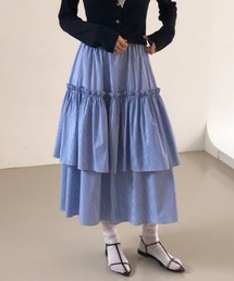 フリルゴム付きスカート