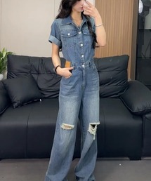 サロペット オールインワン 半袖」に該当するファッション通販 - ZOZOTOWN