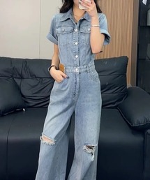 つなぎ オールインワン デニム ファッション通販
