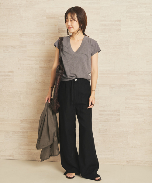 plage(プラージュ)の「GREYCHORD / グレーコード 別注 LNN 5PKT パンツ(その他パンツ・レディース・ベージュ系その他/ブラック・36/38)」の3枚目の写真