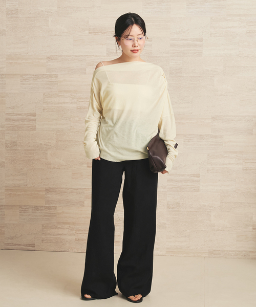 plage(プラージュ)の「GREYCHORD / グレーコード 別注 LNN 5PKT パンツ(その他パンツ・レディース・ベージュ系その他/ブラック・36/38)」の4枚目の写真