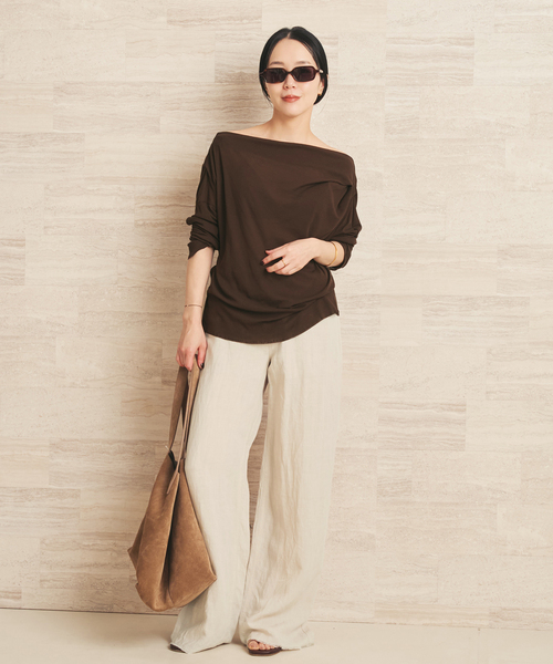 plage(プラージュ)の「GREYCHORD / グレーコード 別注 LNN 5PKT パンツ(その他パンツ・レディース・ベージュ系その他/ブラック・36/38)」の6枚目の写真
