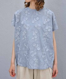 フラワー3D刺繍Tシャツ26NO2