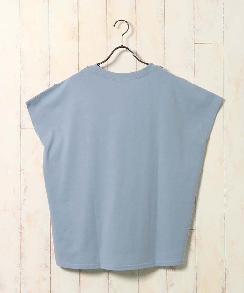 Bleu Bleuet（ブルーブルーエ）の「フラワー3D刺繍Tシャツ26NO2（Tシャツ/カットソー・レディース・ホワイト/ライトブルー・FREE）」の4枚目の写真