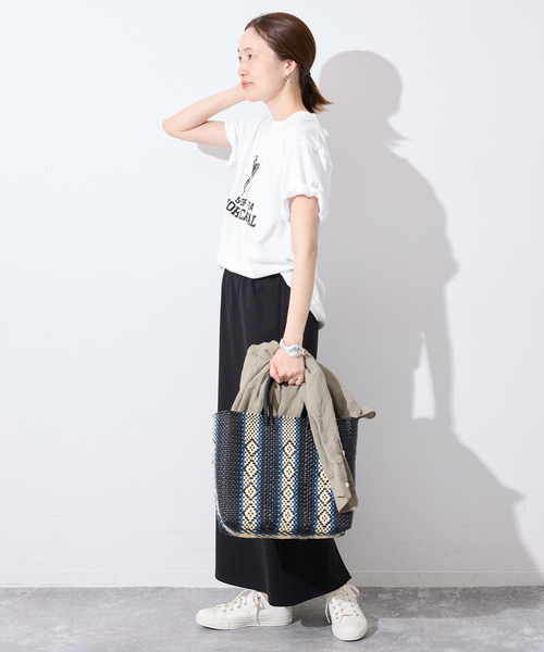 SLOBE IENA(スローブイエナ)の「GULF COAST/ガルフコースト SLOBE別注 グラフィックTEE1(Tシャツ/カットソー・レディース・ホワイト/グリーン/ピンク/ネイビー・FREE)」の6枚目の写真
