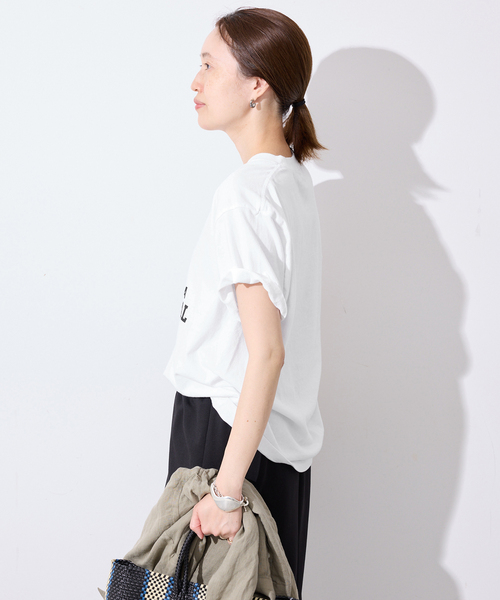SLOBE IENA(スローブイエナ)の「GULF COAST/ガルフコースト SLOBE別注 グラフィックTEE1(Tシャツ/カットソー・レディース・ホワイト/グリーン/ピンク/ネイビー・FREE)」の10枚目の写真