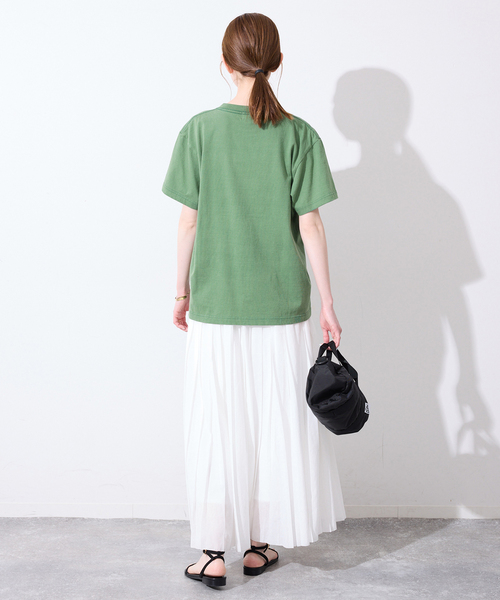 SLOBE IENA(スローブイエナ)の「GULF COAST/ガルフコースト SLOBE別注 グラフィックTEE1(Tシャツ/カットソー・レディース・ホワイト/グリーン/ピンク/ネイビー・FREE)」の17枚目の写真