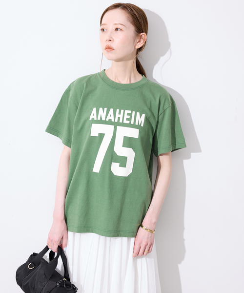 SLOBE IENA(スローブイエナ)の「GULF COAST/ガルフコースト SLOBE別注 グラフィックTEE1(Tシャツ/カットソー・レディース・ホワイト/グリーン/ピンク/ネイビー・FREE)」の18枚目の写真