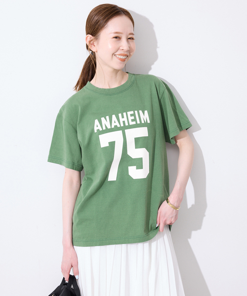 SLOBE IENA(スローブイエナ)の「GULF COAST/ガルフコースト SLOBE別注 グラフィックTEE1(Tシャツ/カットソー・レディース・ホワイト/グリーン/ピンク/ネイビー・FREE)」の19枚目の写真