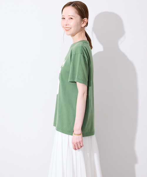 SLOBE IENA(スローブイエナ)の「GULF COAST/ガルフコースト SLOBE別注 グラフィックTEE1(Tシャツ/カットソー・レディース・ホワイト/グリーン/ピンク/ネイビー・FREE)」の20枚目の写真
