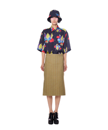 Side Slit Midi Skirt