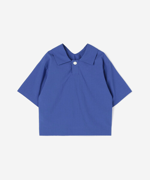 nicholson&nicholson(ニコルソンアンドニコルソン)の「nicholson & nicholson |〈別注〉ショートスリーブ半袖シャツ WOMEN(シャツ/ブラウス・レディース・ネイビー/ホワイト/ブルー・38)」の4枚目の写真