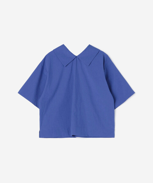 nicholson&nicholson(ニコルソンアンドニコルソン)の「nicholson & nicholson |〈別注〉ショートスリーブ半袖シャツ WOMEN(シャツ/ブラウス・レディース・ネイビー/ホワイト/ブルー・38)」の5枚目の写真
