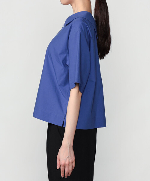nicholson&nicholson(ニコルソンアンドニコルソン)の「nicholson & nicholson |〈別注〉ショートスリーブ半袖シャツ WOMEN(シャツ/ブラウス・レディース・ネイビー/ホワイト/ブルー・38)」の11枚目の写真