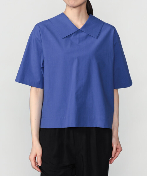 nicholson&nicholson(ニコルソンアンドニコルソン)の「nicholson & nicholson |〈別注〉ショートスリーブ半袖シャツ WOMEN(シャツ/ブラウス・レディース・ネイビー/ホワイト/ブルー・38)」の13枚目の写真