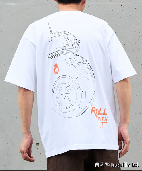 MASTER FRAME(マスターフレーム )の「MASTER FRAME / STARWARS / BB8 Tシャツ(Tシャツ/カットソー・メンズ・ホワイト/グレイッシュベージュ・3/1/4)」の1枚目の写真