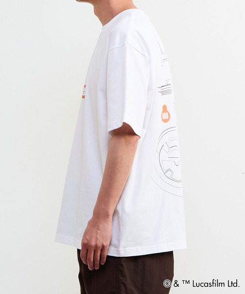 MASTER FRAME(マスターフレーム )の「MASTER FRAME / STARWARS / BB8 Tシャツ(Tシャツ/カットソー・メンズ・ホワイト/グレイッシュベージュ・3/1/4)」の4枚目の写真