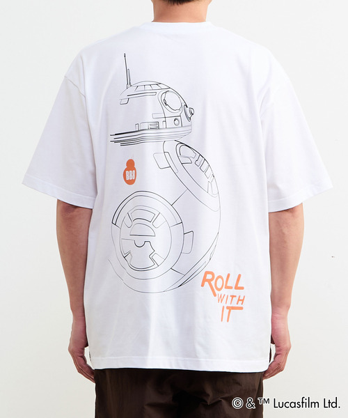 MASTER FRAME(マスターフレーム )の「MASTER FRAME / STARWARS / BB8 Tシャツ(Tシャツ/カットソー・メンズ・ホワイト/グレイッシュベージュ・3/1/4)」の5枚目の写真