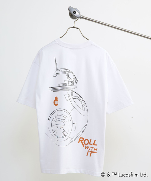 MASTER FRAME(マスターフレーム )の「MASTER FRAME / STARWARS / BB8 Tシャツ(Tシャツ/カットソー・メンズ・ホワイト/グレイッシュベージュ・3/1/4)」の8枚目の写真