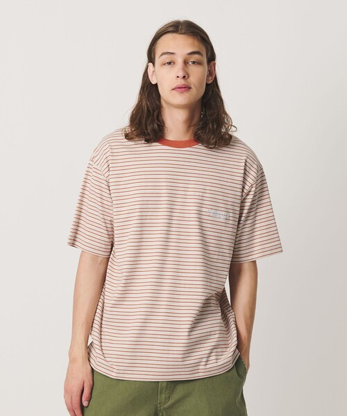 California General Store(California General Store)の「<CGS.>オーガニック コットン ボーダー Tシャツ(Tシャツ/カットソー・メンズ・ネイビー/シャーベット/ターコイズブルー系・S/L/XL/M)」の4枚目の写真