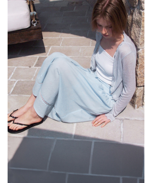 ETMON（エトモン）の「Lace Strap Skirt, Light Blue（スカート・レディース・その他・SMALL/MEDIUM）」の2枚目の写真
