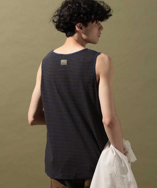 niko and...（ニコアンド）の「【NATOKii(ネイトゥーキー)】リブタンクトップ（タンクトップ・メンズ・ネイビー/ナチュラル・LARGE/MEDIUM）」の20枚目の写真