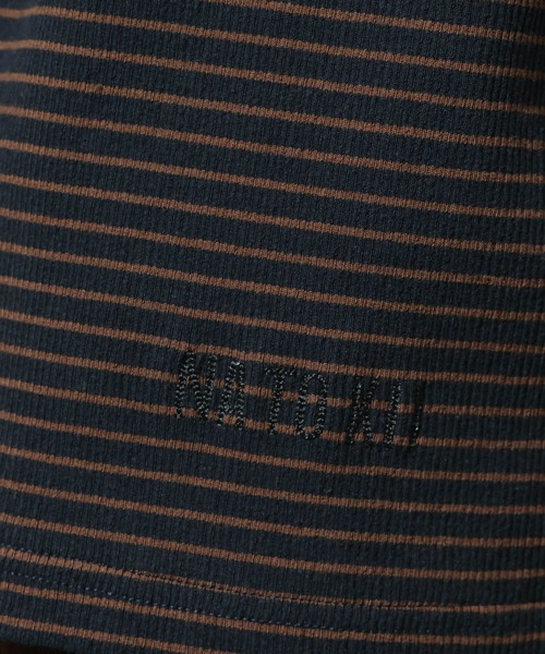 niko and...（ニコアンド）の「【NATOKii(ネイトゥーキー)】リブタンクトップ（タンクトップ・メンズ・ネイビー/ナチュラル・LARGE/MEDIUM）」の11枚目の写真