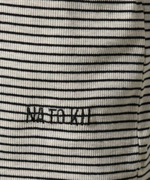 niko and...（ニコアンド）の「【NATOKii(ネイトゥーキー)】リブタンクトップ（タンクトップ・メンズ・ネイビー/ナチュラル・LARGE/MEDIUM）」の12枚目の写真