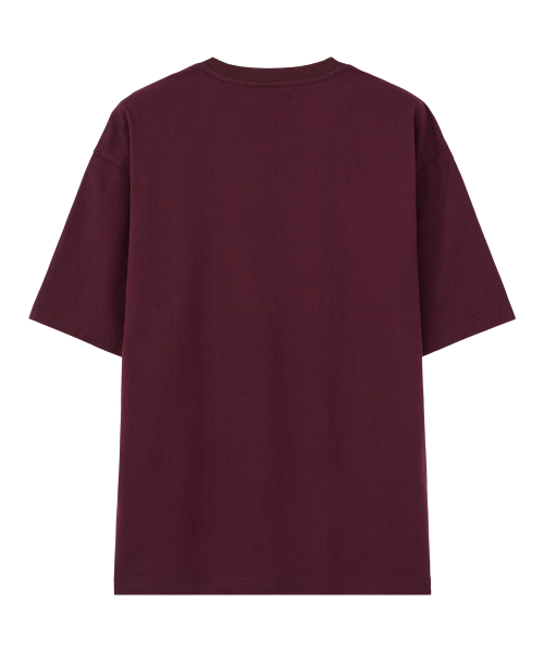 RAIMENT(レイメント)の「ピースピグメントプリント半袖Tシャツ_バーガンディ(Tシャツ/カットソー・メンズ・その他・SMALL/MEDIUM/LARGE)」の4枚目の写真