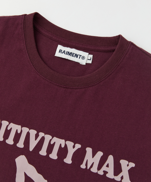 RAIMENT(レイメント)の「ピースピグメントプリント半袖Tシャツ_バーガンディ(Tシャツ/カットソー・メンズ・その他・SMALL/MEDIUM/LARGE)」の5枚目の写真