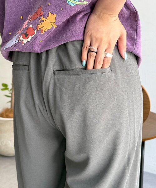 CPCM(シーピーシーエム)の「2タック冷感イージーワイドパンツ(その他パンツ・レディース・グレー/ブラック/ベージュ/ピンク・FREE)」の17枚目の写真