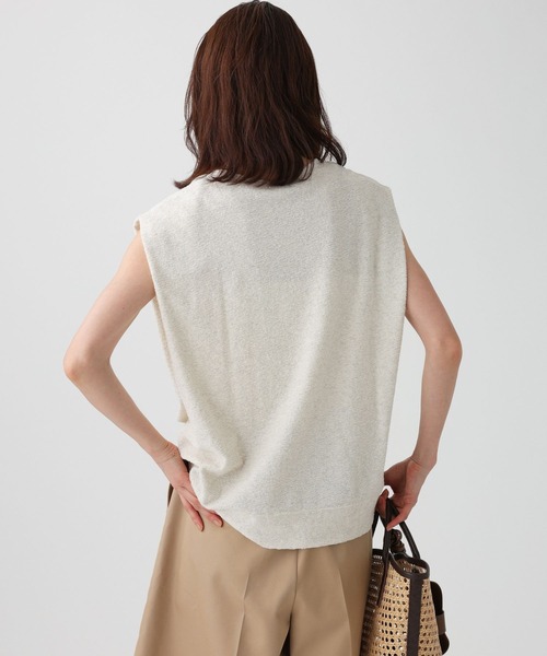 PROTAGONISTA（プロタゴニスタ）の「【PROTAGONISTA】ボクシ－TEE（Tシャツ/カットソー・レディース・カーキ/オフホワイト・フリー）」の6枚目の写真