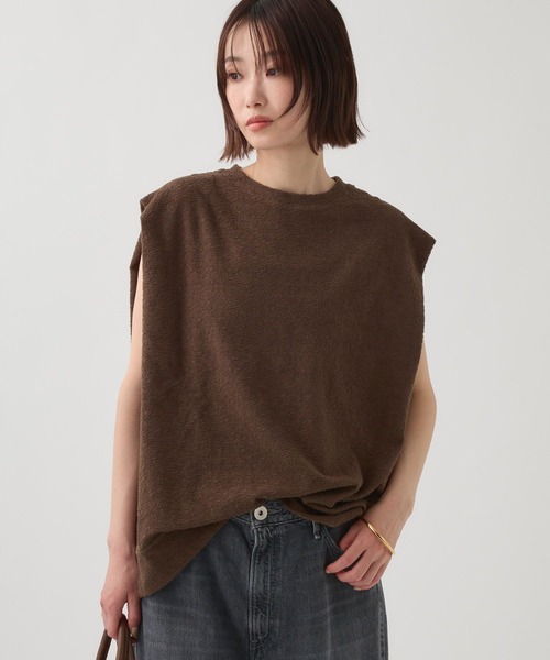 PROTAGONISTA（プロタゴニスタ）の「【PROTAGONISTA】ボクシ－TEE（Tシャツ/カットソー・レディース・カーキ/オフホワイト・フリー）」の12枚目の写真