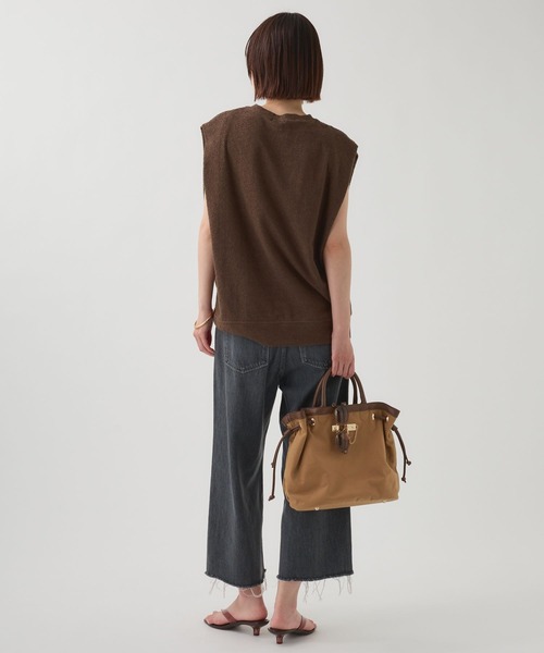 PROTAGONISTA（プロタゴニスタ）の「【PROTAGONISTA】ボクシ－TEE（Tシャツ/カットソー・レディース・カーキ/オフホワイト・フリー）」の18枚目の写真
