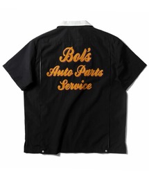 HOUSTON ヒューストン TIGER EMB RAYON BOWLING S/S SHIRT タイガー