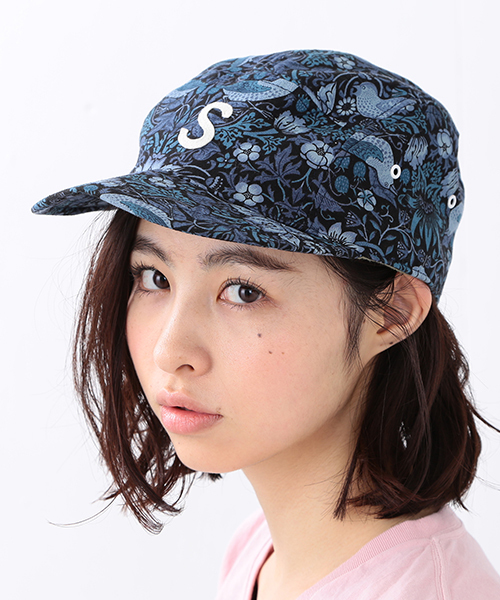 BEAMS BOY（ビームスボーイ）の「decho / Flower Jet Cap（キャップ・レディース・イエロー/ネイビー・ONE SIZE）」の2枚目の写真