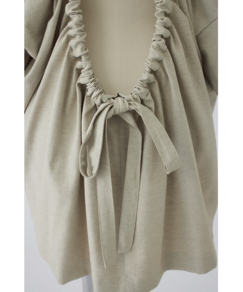 RIM.ARK(リムアーク)の「Back conscious vacation tops バック コンシャス バケーション トップス(Tシャツ/カットソー・レディース・ライトベージュ/カーキ/ブラック・FREE)」の20枚目の写真
