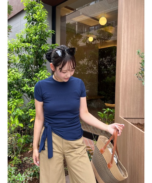 BLUE×PALANG(ブルーパラン)の「【ZOZO限定】PAIR HALF T-SHIRT(Tシャツ/カットソー・レディース・ライトブルー/ネイビー・FREE)」の8枚目の写真