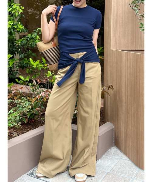 BLUE×PALANG(ブルーパラン)の「【ZOZO限定】PAIR HALF T-SHIRT(Tシャツ/カットソー・レディース・ライトブルー/ネイビー・FREE)」の9枚目の写真
