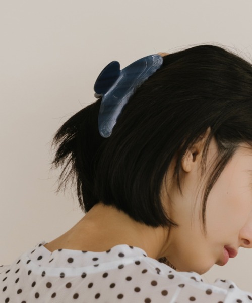 duei（デュイ）の「ヘアバンスクリップ（バレッタ/ヘアクリップ・レディース・ネイビー/ホワイト・FREE）」の2枚目の写真