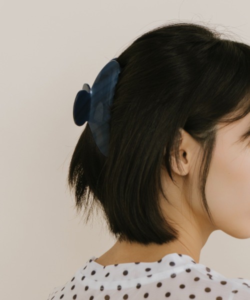 duei(デュイ)の「ヘアバンスクリップ(バレッタ/ヘアクリップ・レディース・ネイビー/ホワイト・FREE)」の7枚目の写真