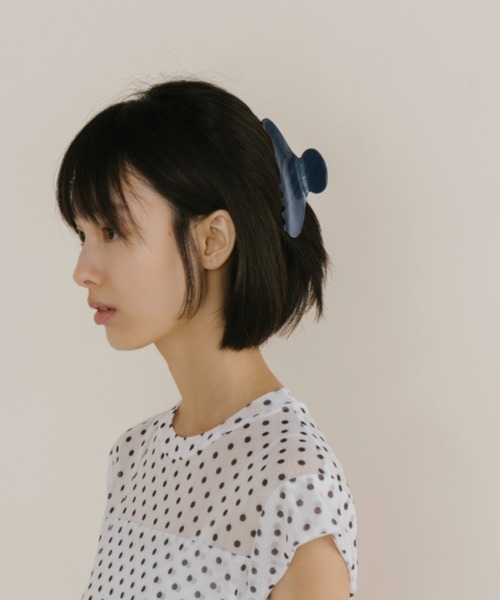 duei(デュイ)の「ヘアバンスクリップ(バレッタ/ヘアクリップ・レディース・ネイビー/ホワイト・FREE)」の8枚目の写真