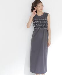 PROPORTION BODY DRESSING | <a>フリルベア付きカットワンピース / 1216249600(ワンピース)