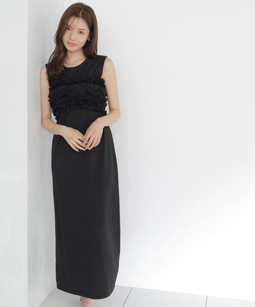 PROPORTION BODY DRESSING(プロポーションボディドレッシング)の「<a>フリルベア付きカットワンピース / 1216249600(ワンピース・レディース・ブラック/イエロー/ダークグレー・MEDIUM/P/S)」の12枚目の写真