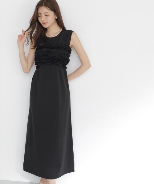 PROPORTION BODY DRESSING(プロポーションボディドレッシング)の「<a>フリルベア付きカットワンピース / 1216249600(ワンピース・レディース・ブラック/イエロー/ダークグレー・MEDIUM/P/S)」の13枚目の写真