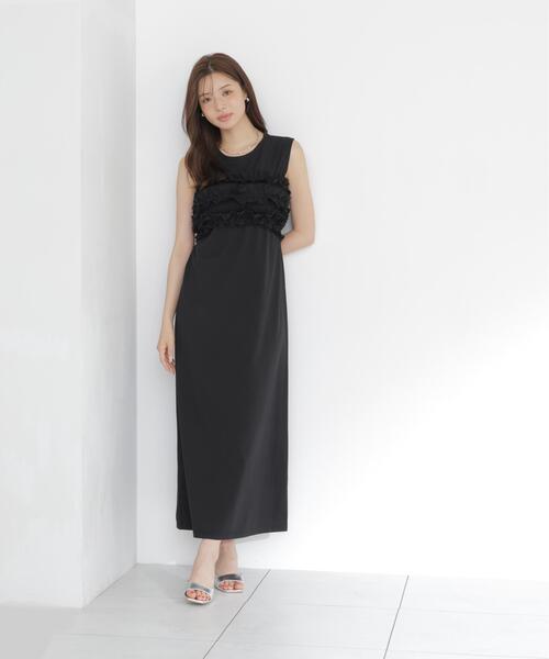 PROPORTION BODY DRESSING(プロポーションボディドレッシング)の「<a>フリルベア付きカットワンピース / 1216249600(ワンピース・レディース・ブラック/イエロー/ダークグレー・MEDIUM/P/S)」の14枚目の写真