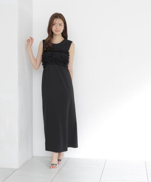 PROPORTION BODY DRESSING(プロポーションボディドレッシング)の「<a>フリルベア付きカットワンピース / 1216249600(ワンピース・レディース・ブラック/イエロー/ダークグレー・MEDIUM/P/S)」の15枚目の写真