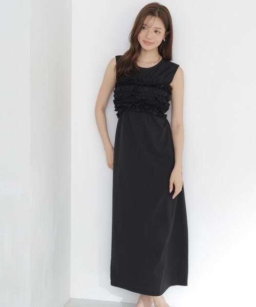 PROPORTION BODY DRESSING(プロポーションボディドレッシング)の「<a>フリルベア付きカットワンピース / 1216249600(ワンピース・レディース・ブラック/イエロー/ダークグレー・MEDIUM/P/S)」の16枚目の写真